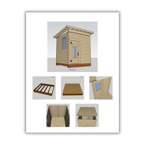 DIY 8x8 Sauna Plan – 3-Tier Bench Design