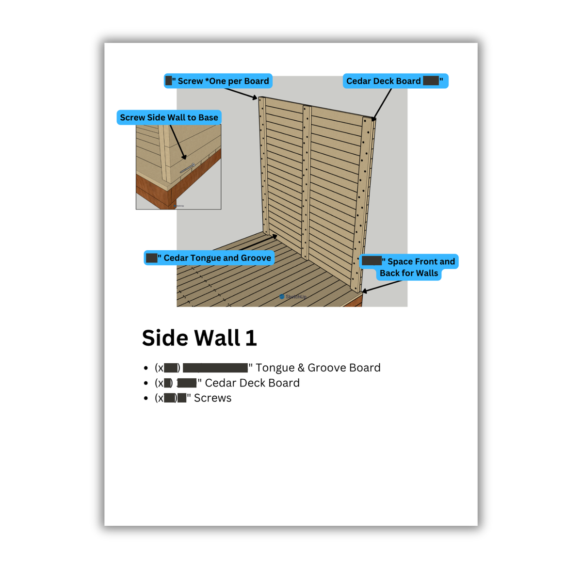 DIY 8x8 Sauna Plan – 3-Tier Bench Design