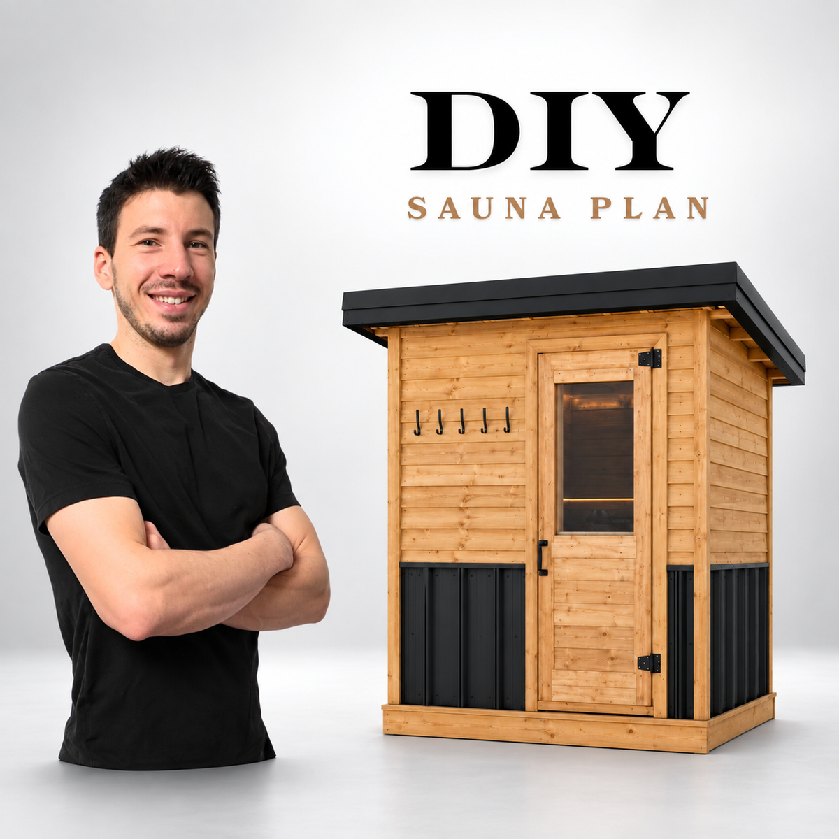 DIY 6x6 Sauna Plan - Outdoor Insulated Sauna