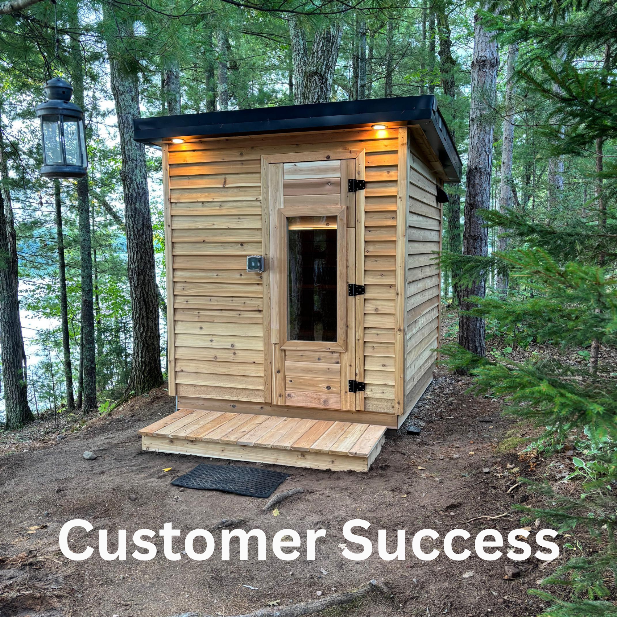 DIY Sauna Plans & Material List Bundle - 6-Person Outdoor Insulated Sauna
