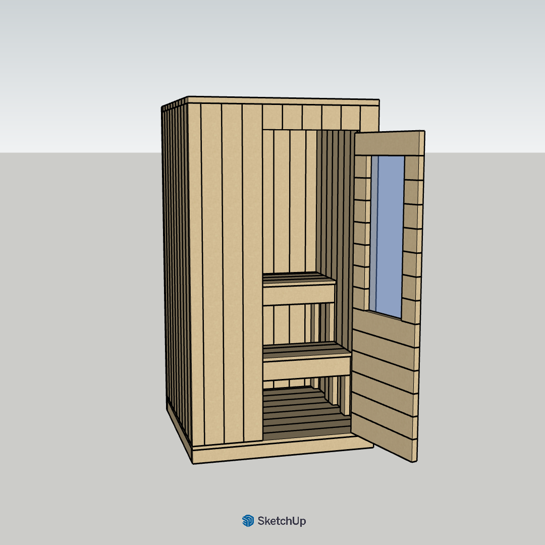 DIY Sauna Kit - 2 Person Indoor / Outdoor Sauna