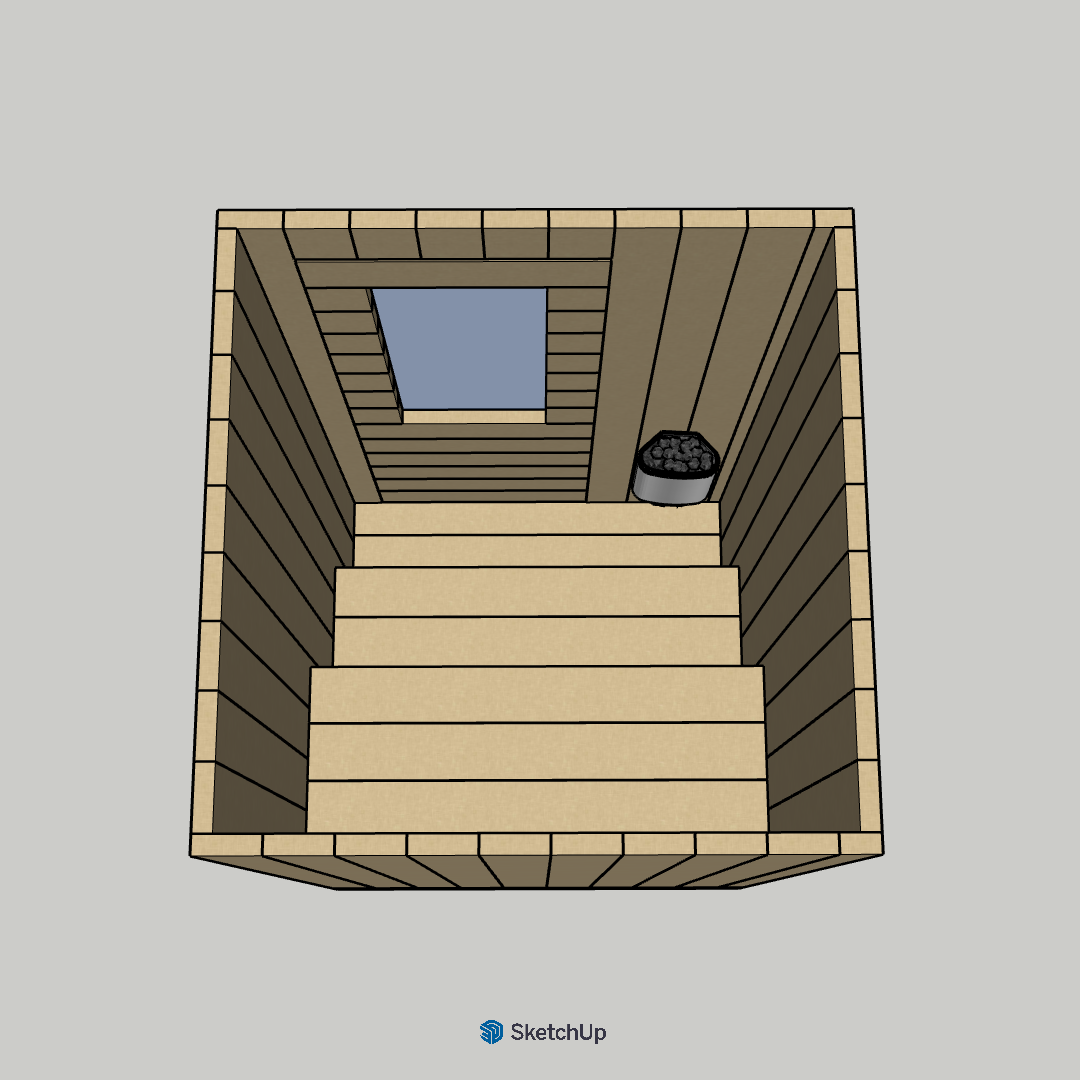 DIY Sauna Kit - 2 Person Indoor / Outdoor Sauna