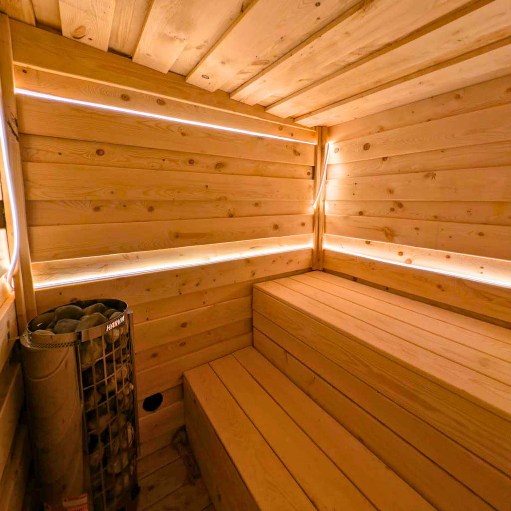 DIY Sauna Plans & Material List Bundle - 6-Person Outdoor Insulated Sauna