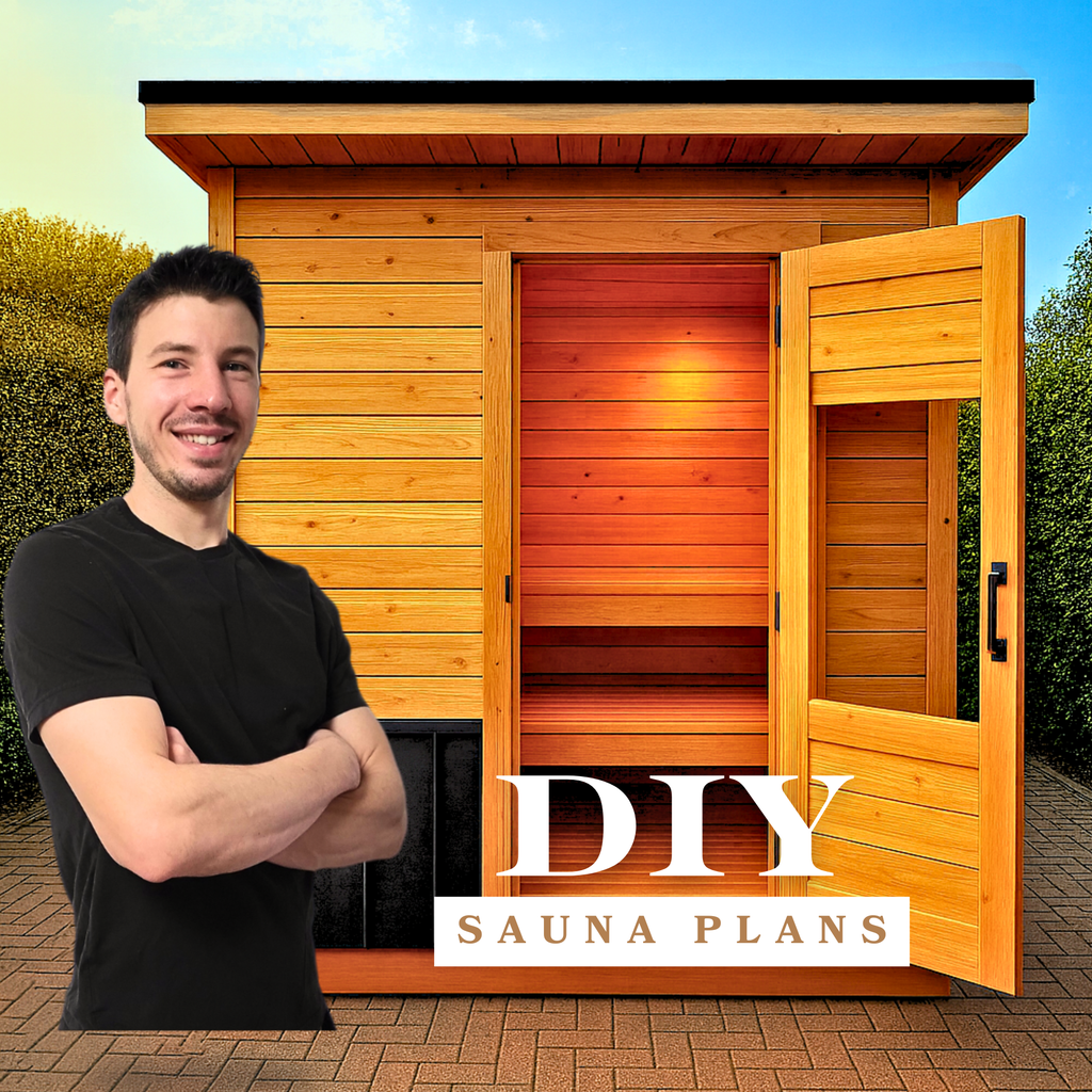 DIY Sauna Plans & Material List Bundle - 6-Person Outdoor Insulated Sauna