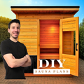 DIY Sauna Plans & Material List Bundle - 6-Person Outdoor Insulated Sauna