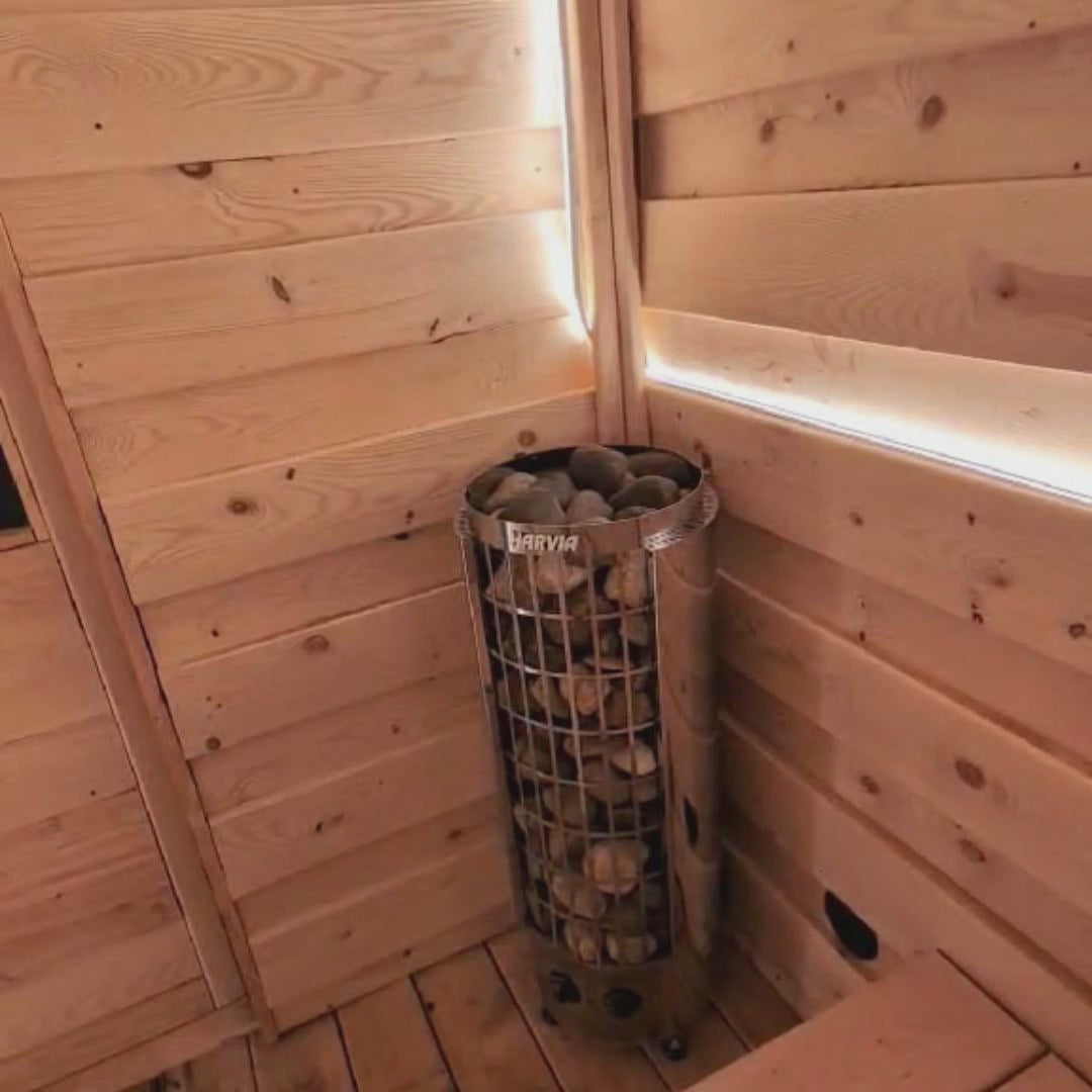 DIY Sauna Plans & Material List Bundle - 6-Person Outdoor Insulated Sauna